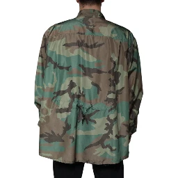 Multicolor Camouflage Button Down Shirt