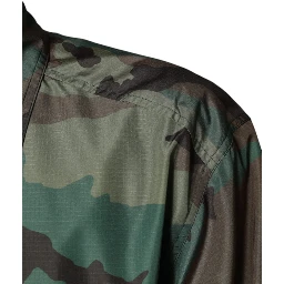 Multicolor Camouflage Button Down Shirt