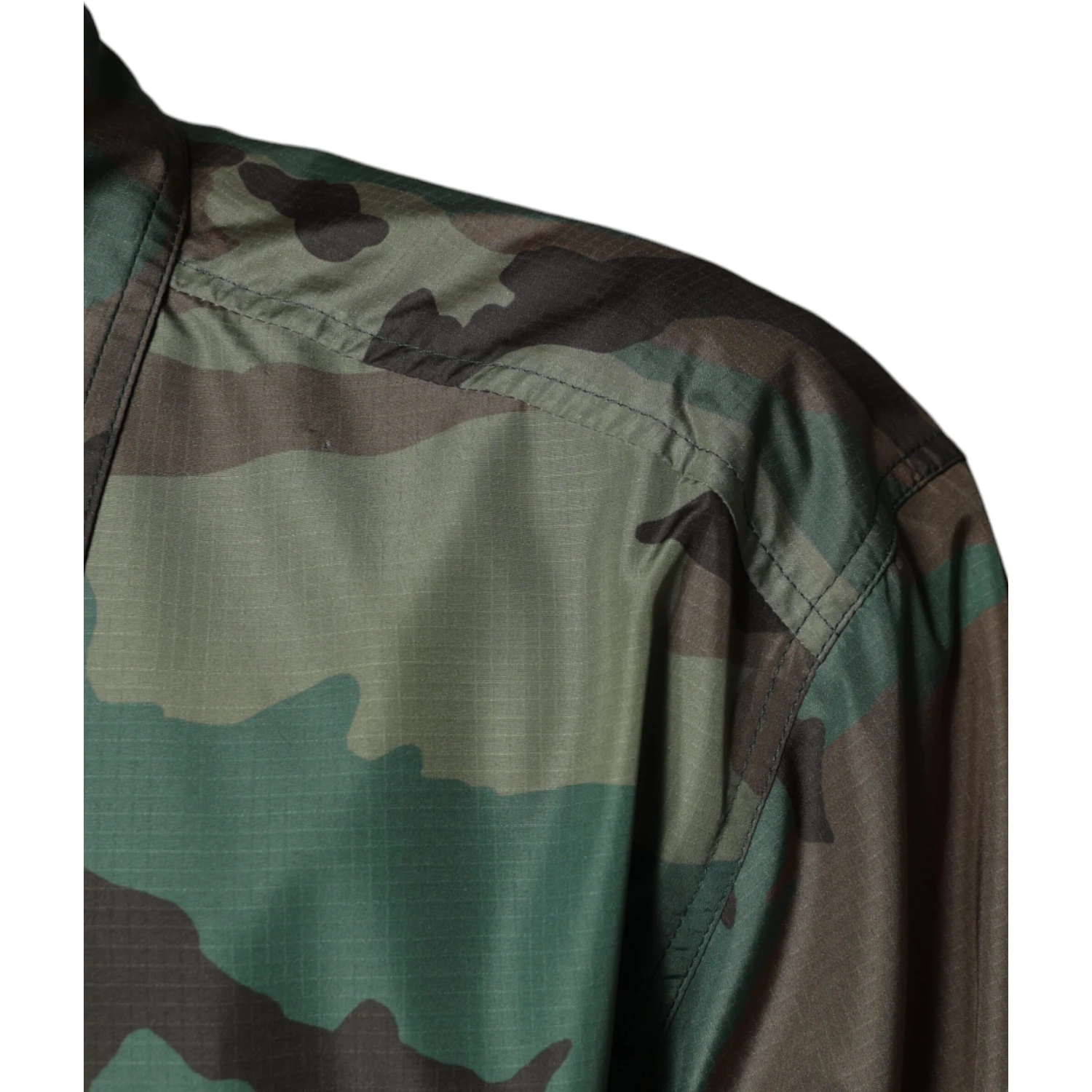 Multicolor Camouflage Button Down Shirt