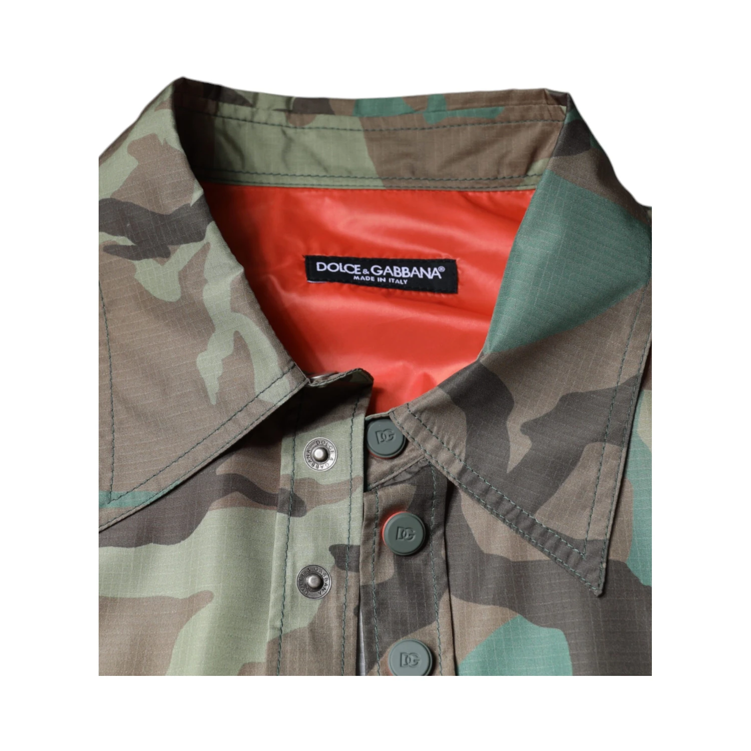 Multicolor Camouflage Button Down Shirt