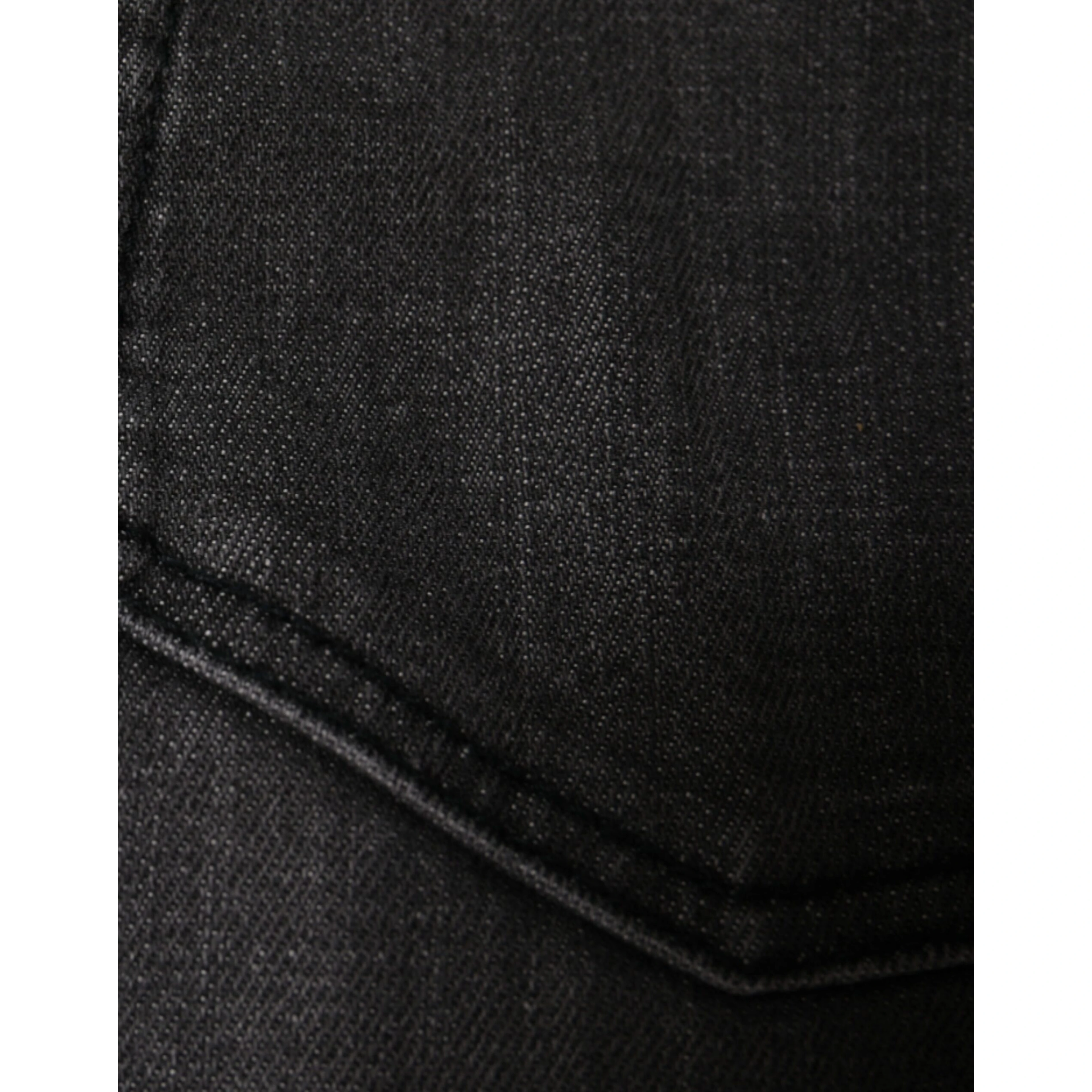 Black Tattered Cotton Skinny Men Denim Jeans