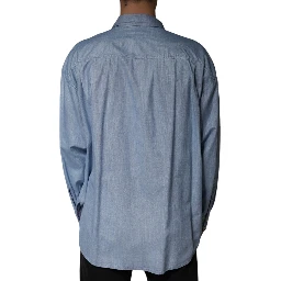 Light Blue Cotton Button Down Casual Shirt