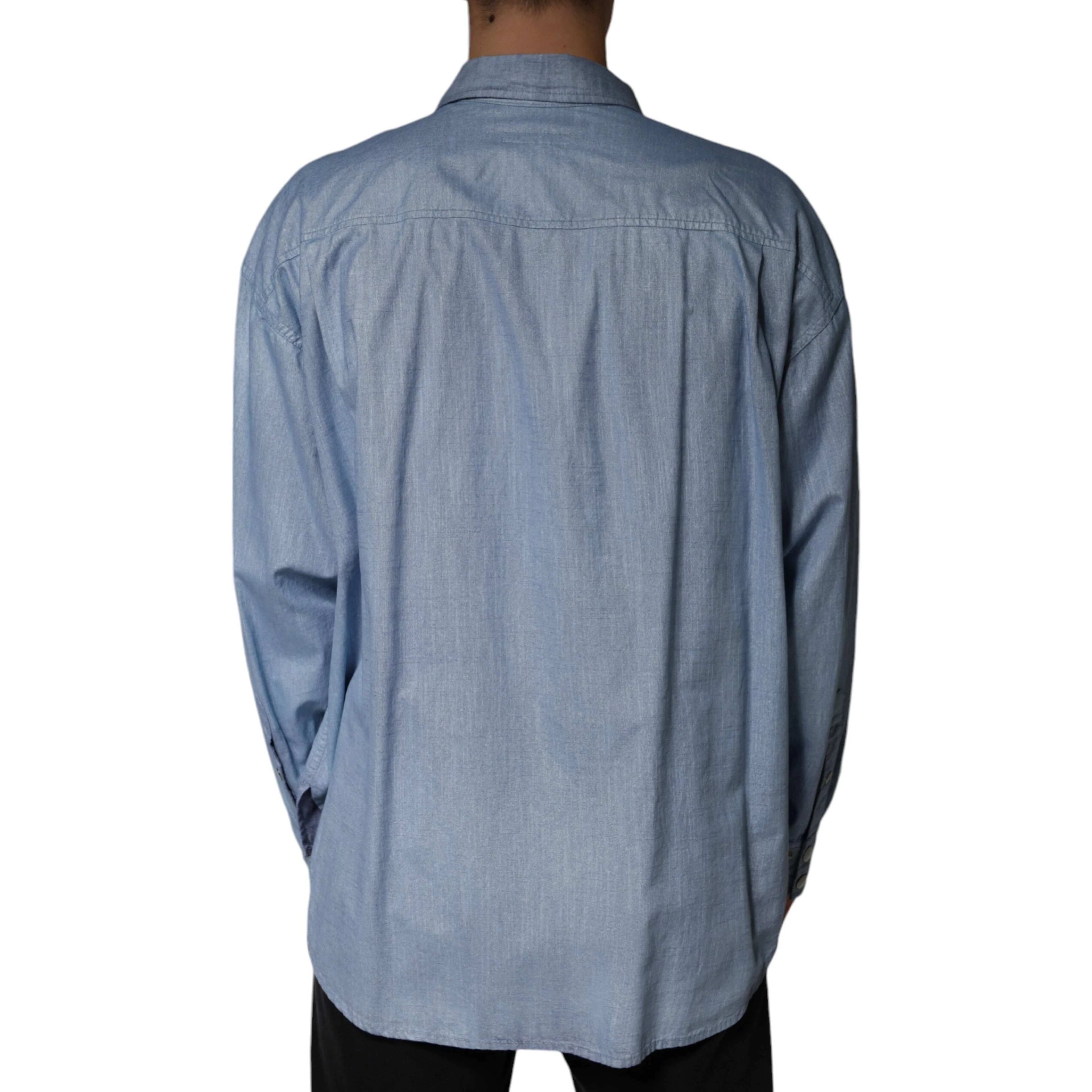 Light Blue Cotton Button Down Casual Shirt