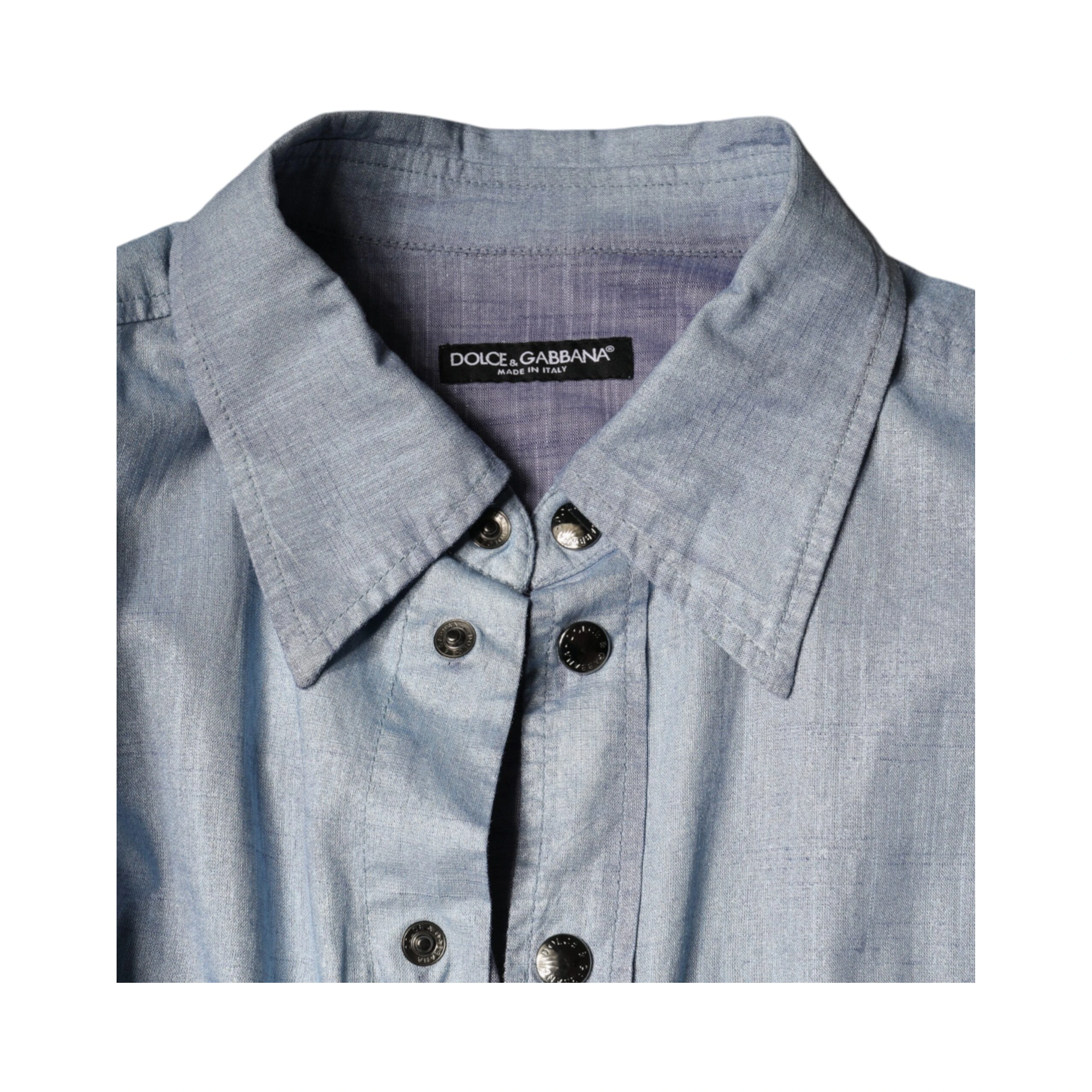 Light Blue Cotton Button Down Casual Shirt