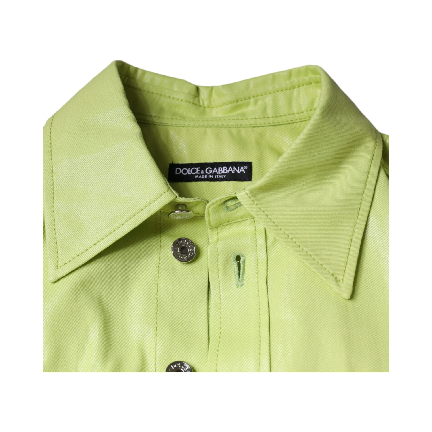 Green Cotton Collared Men Button Down Shirt