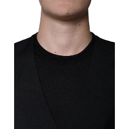 Black Wool Formal Dress Men Waistcoat Vest