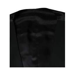 Black Wool Formal Dress Men Waistcoat Vest