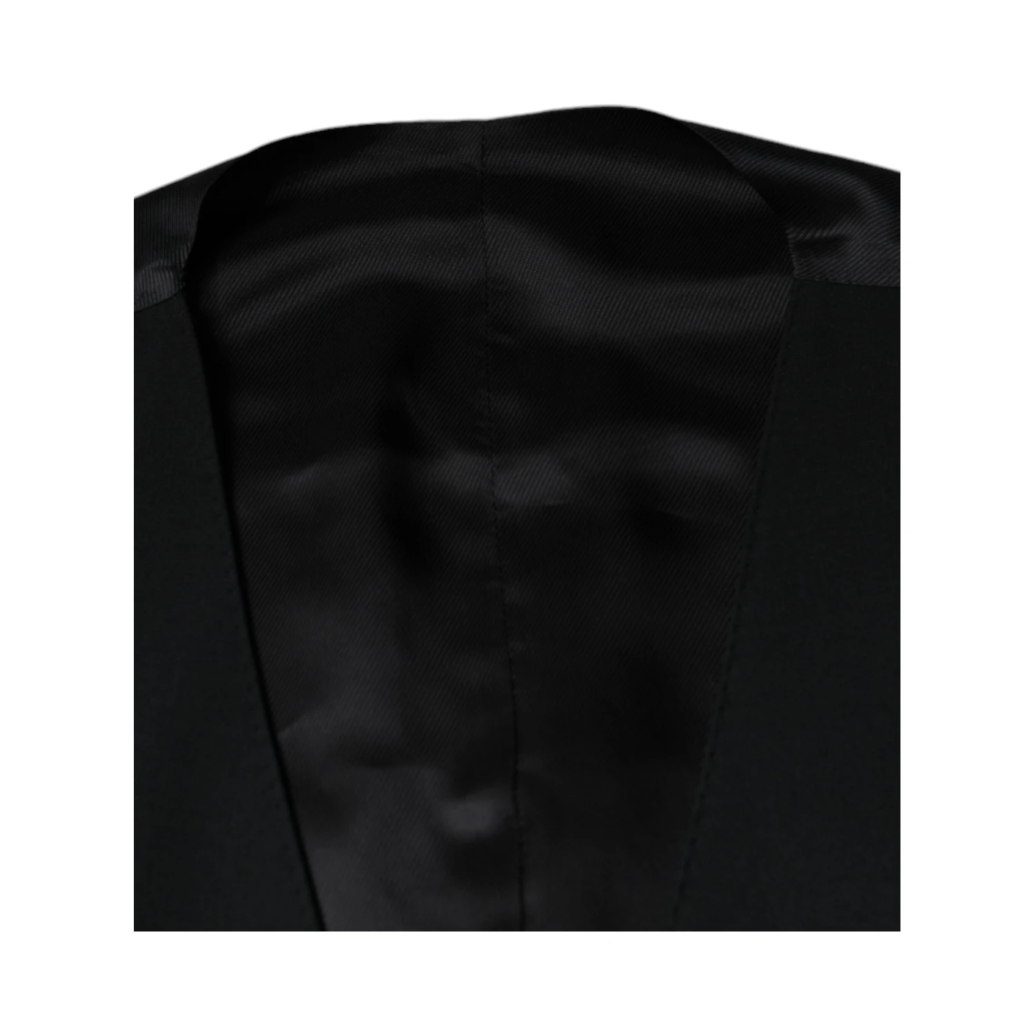Black Wool Formal Dress Men Waistcoat Vest