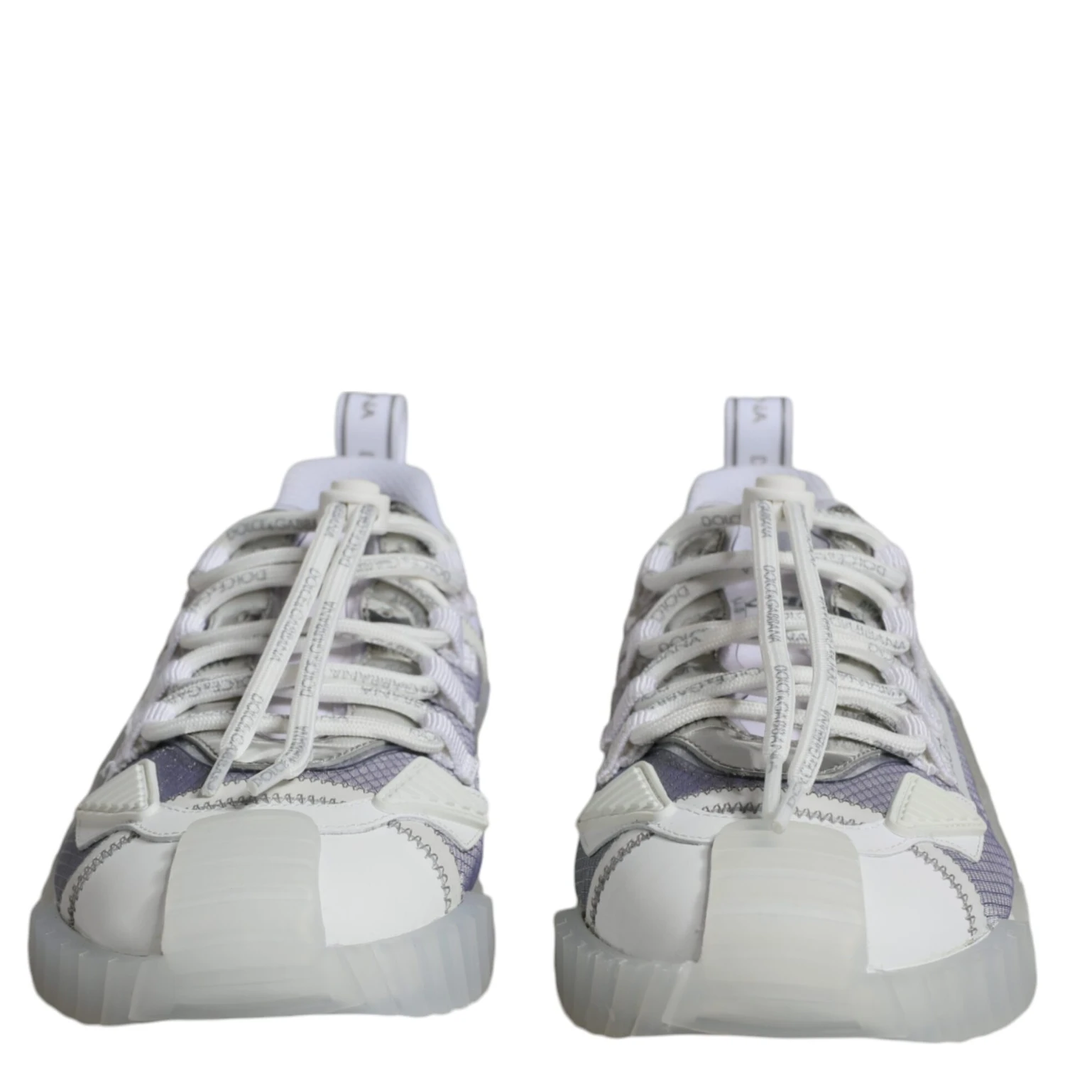 White Silver Low Top NS1 Sneakers Shoes