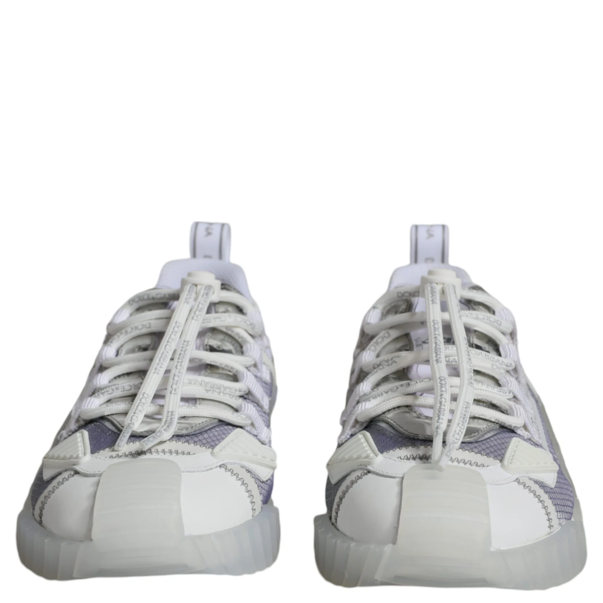 White Silver Low Top NS1 Sneakers Shoes