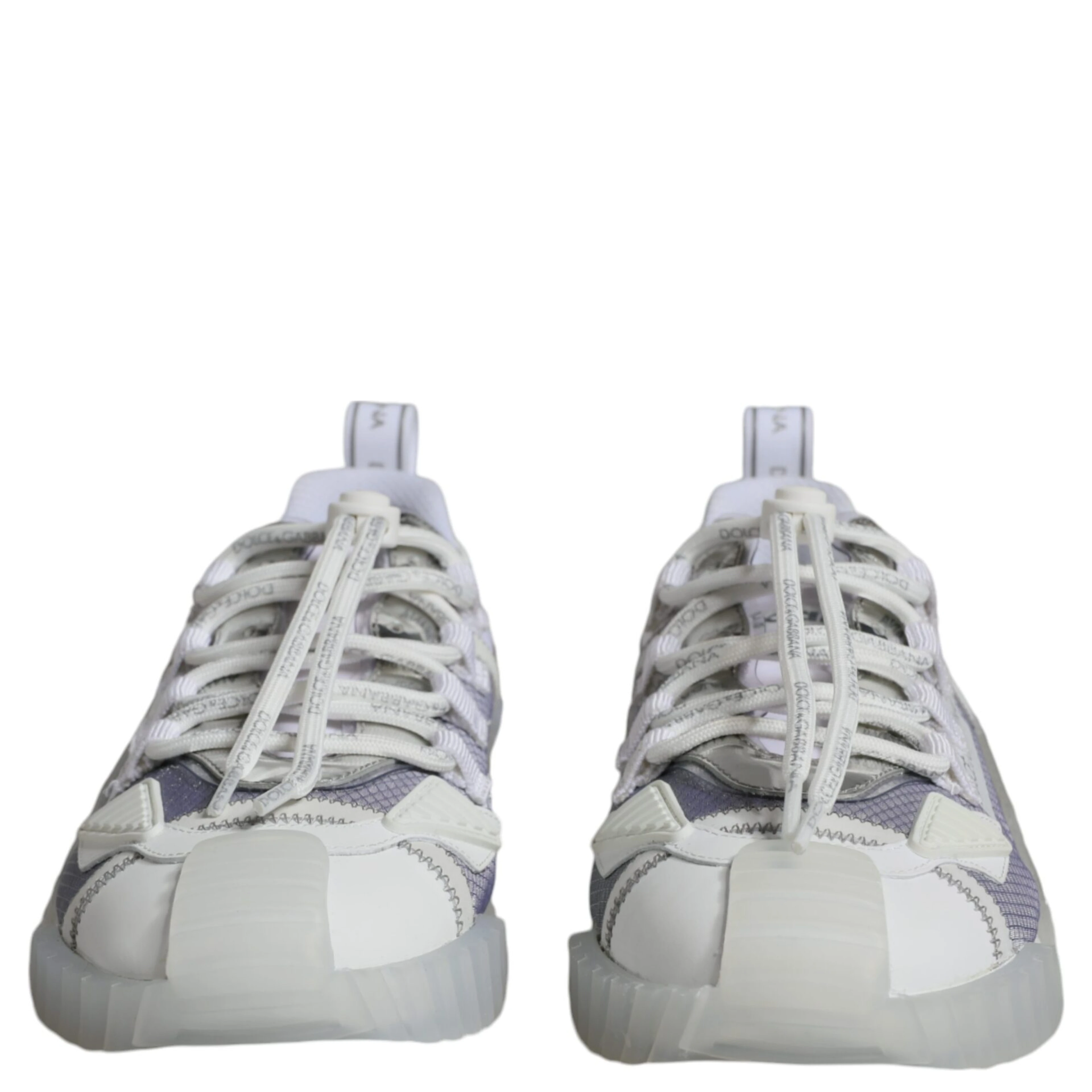 White Silver Low Top NS1 Sneakers Shoes