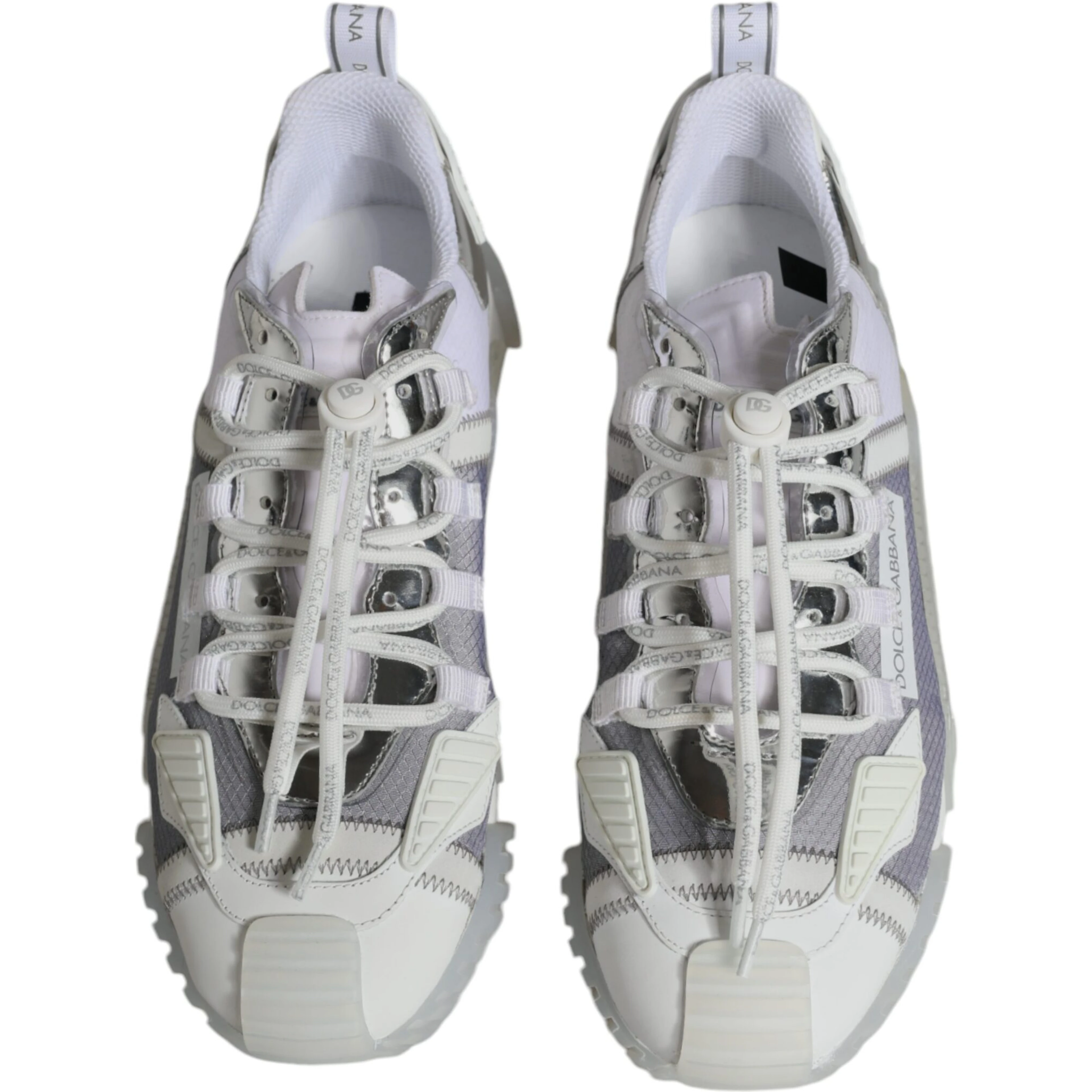 White Silver Low Top NS1 Sneakers Shoes