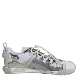 White Silver Low Top NS1 Sneakers Shoes