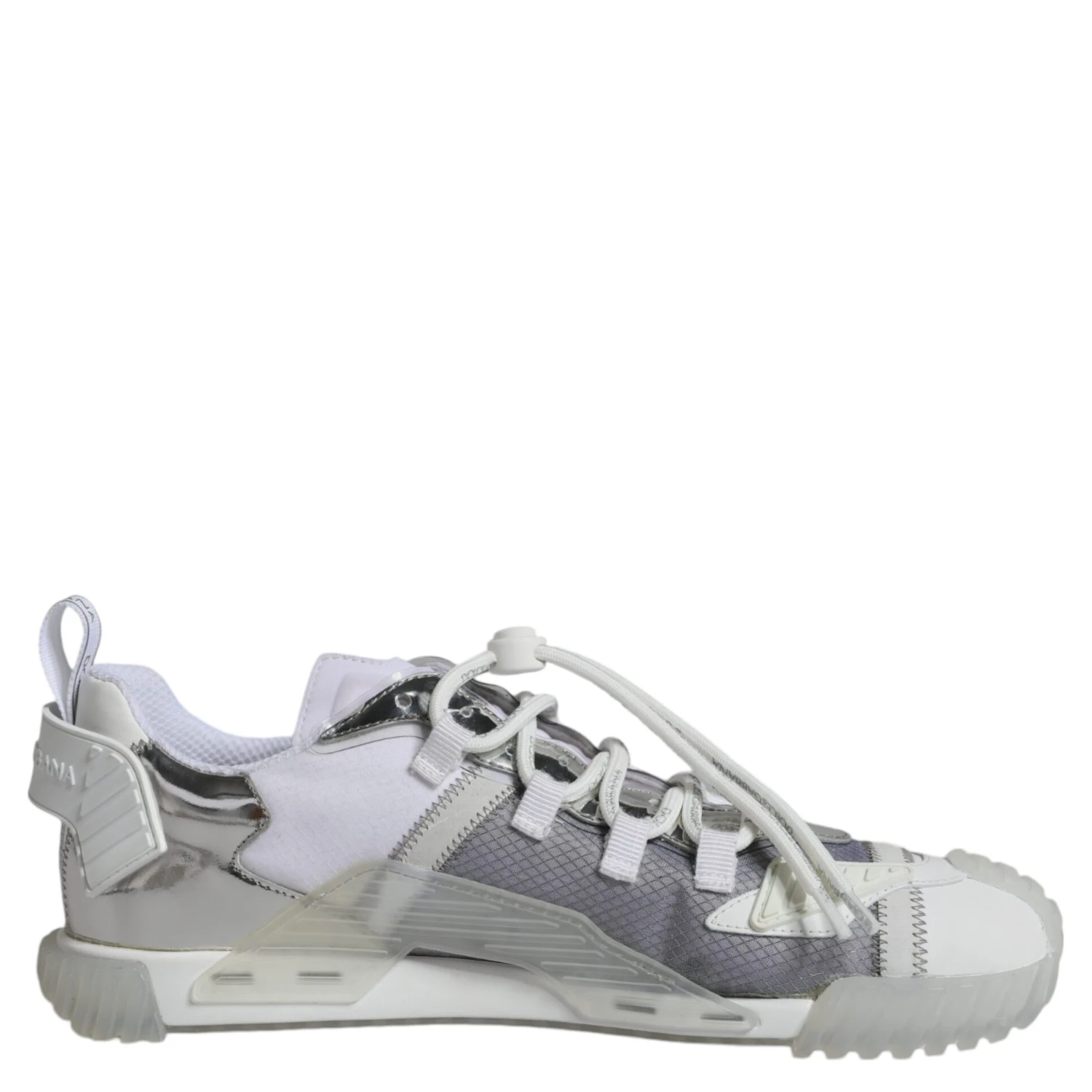 White Silver Low Top NS1 Sneakers Shoes