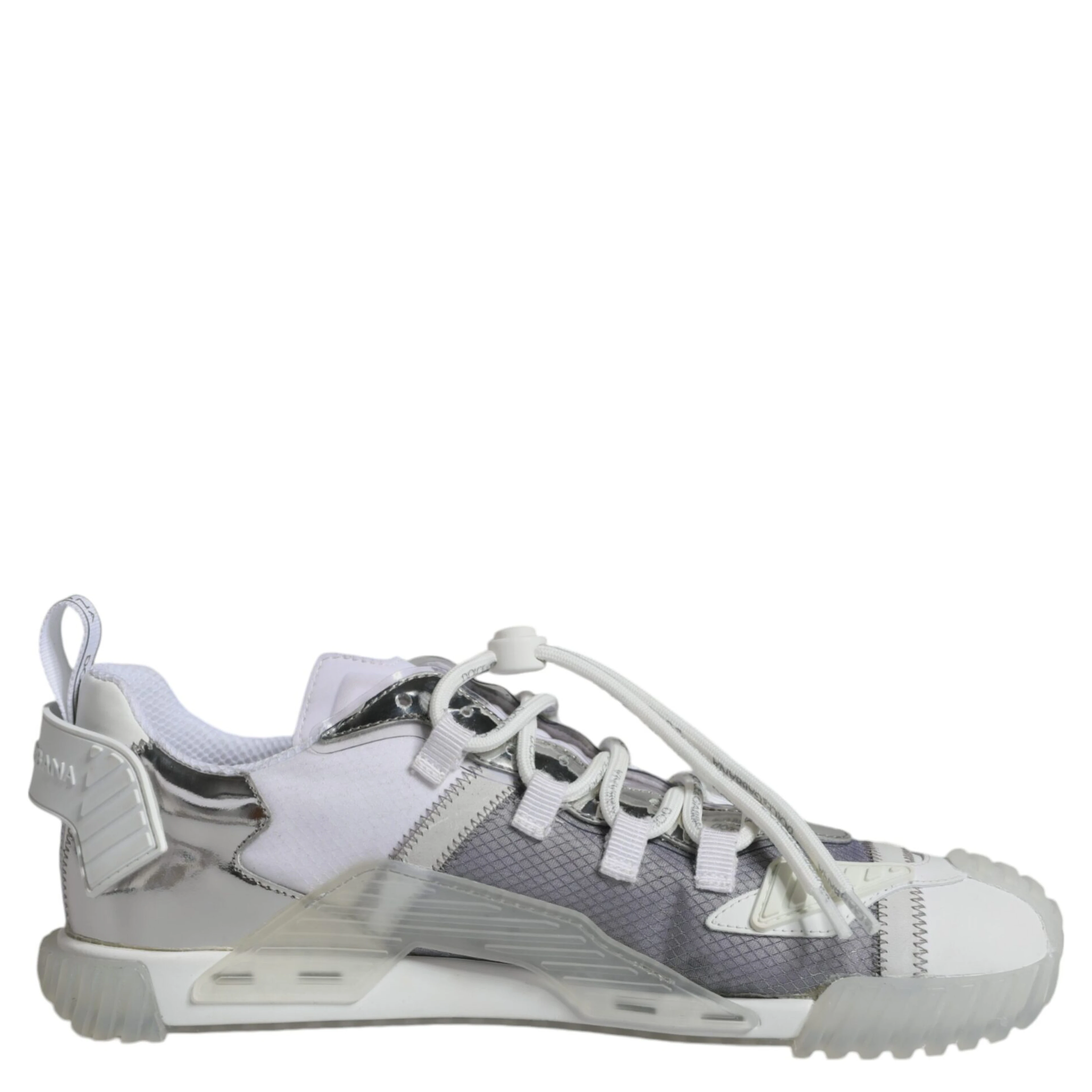 White Silver Low Top NS1 Sneakers Shoes