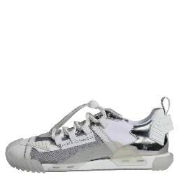 White Silver Low Top NS1 Sneakers Shoes