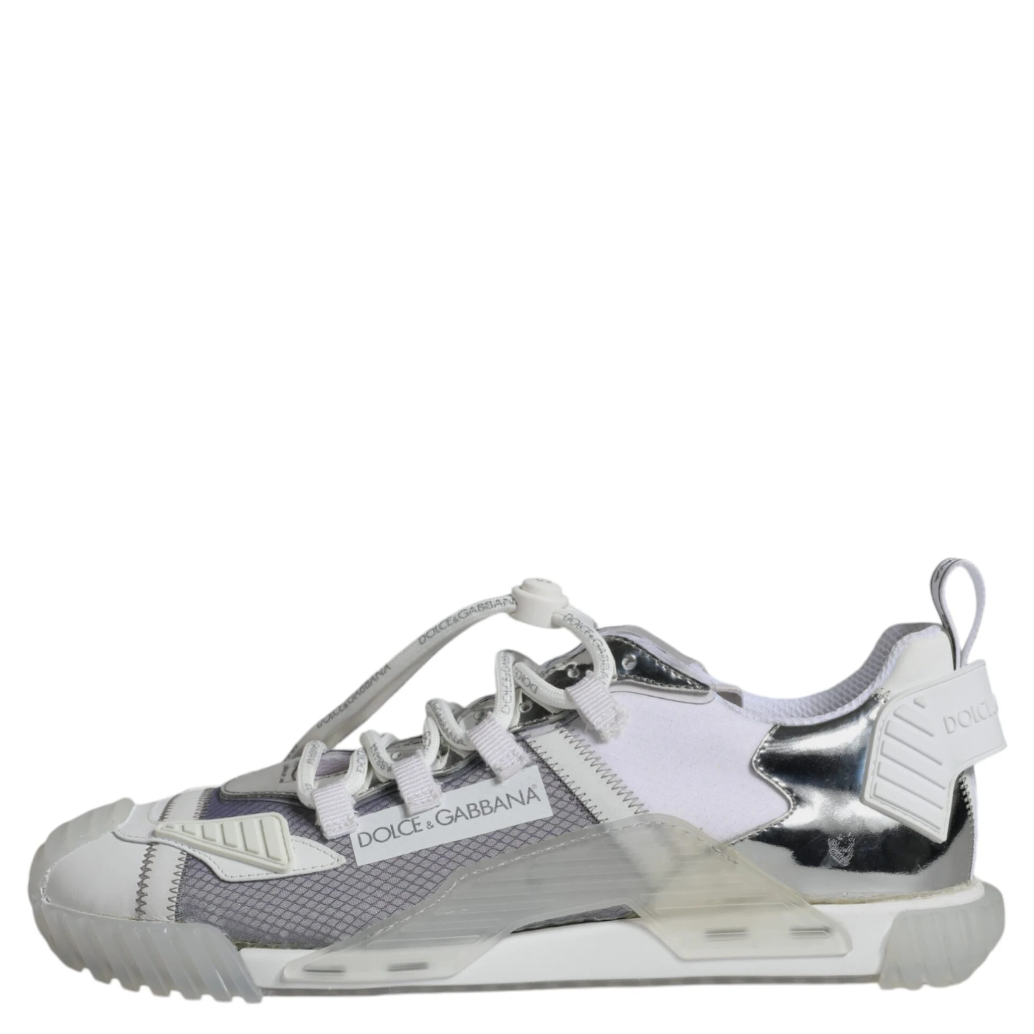 White Silver Low Top NS1 Sneakers Shoes