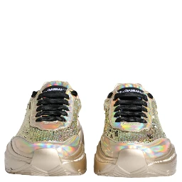 Gold Sequin Iridiscent Daymaster Sneakers Shoes