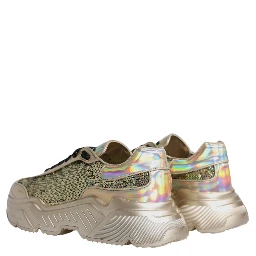 Gold Sequin Iridiscent Daymaster Sneakers Shoes