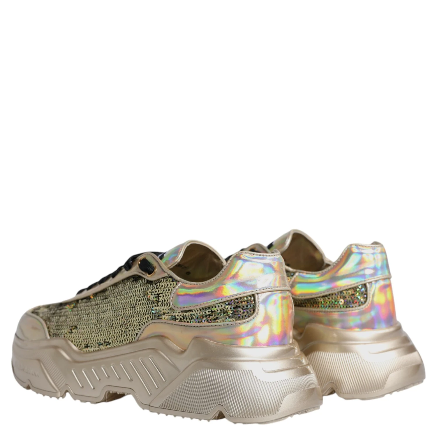 Gold Sequin Iridiscent Daymaster Sneakers Shoes