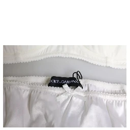 White Silk Stretch Panty Balconette Bra Underwear