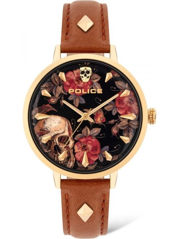 Brown Leather Dress Watch