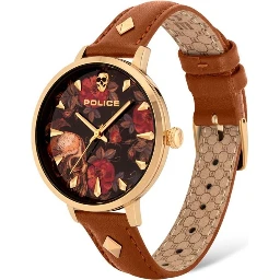 Brown Leather Dress Watch