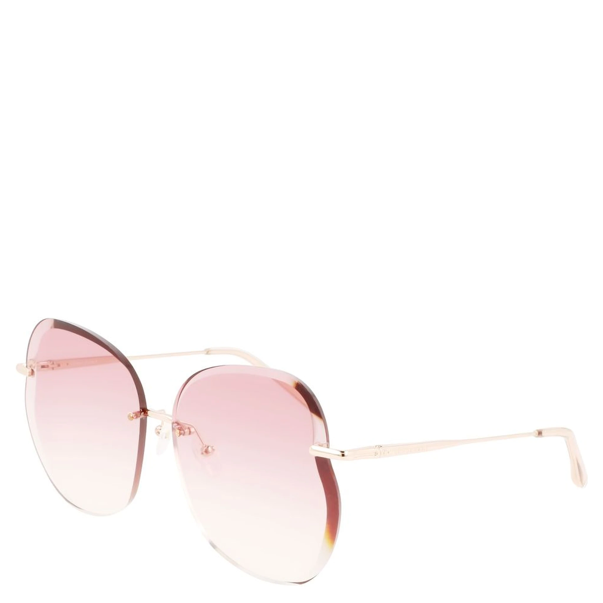 Rose Gold Metal Sunglasses