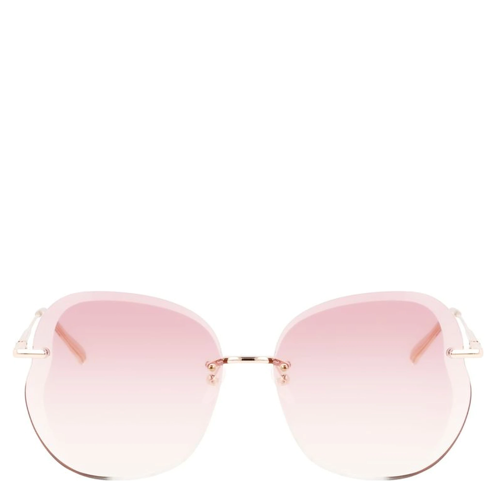 Rose Gold Metal Sunglasses