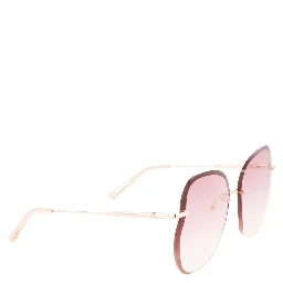 Rose Gold Metal Sunglasses