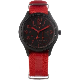 Red Nylon Sport Watch