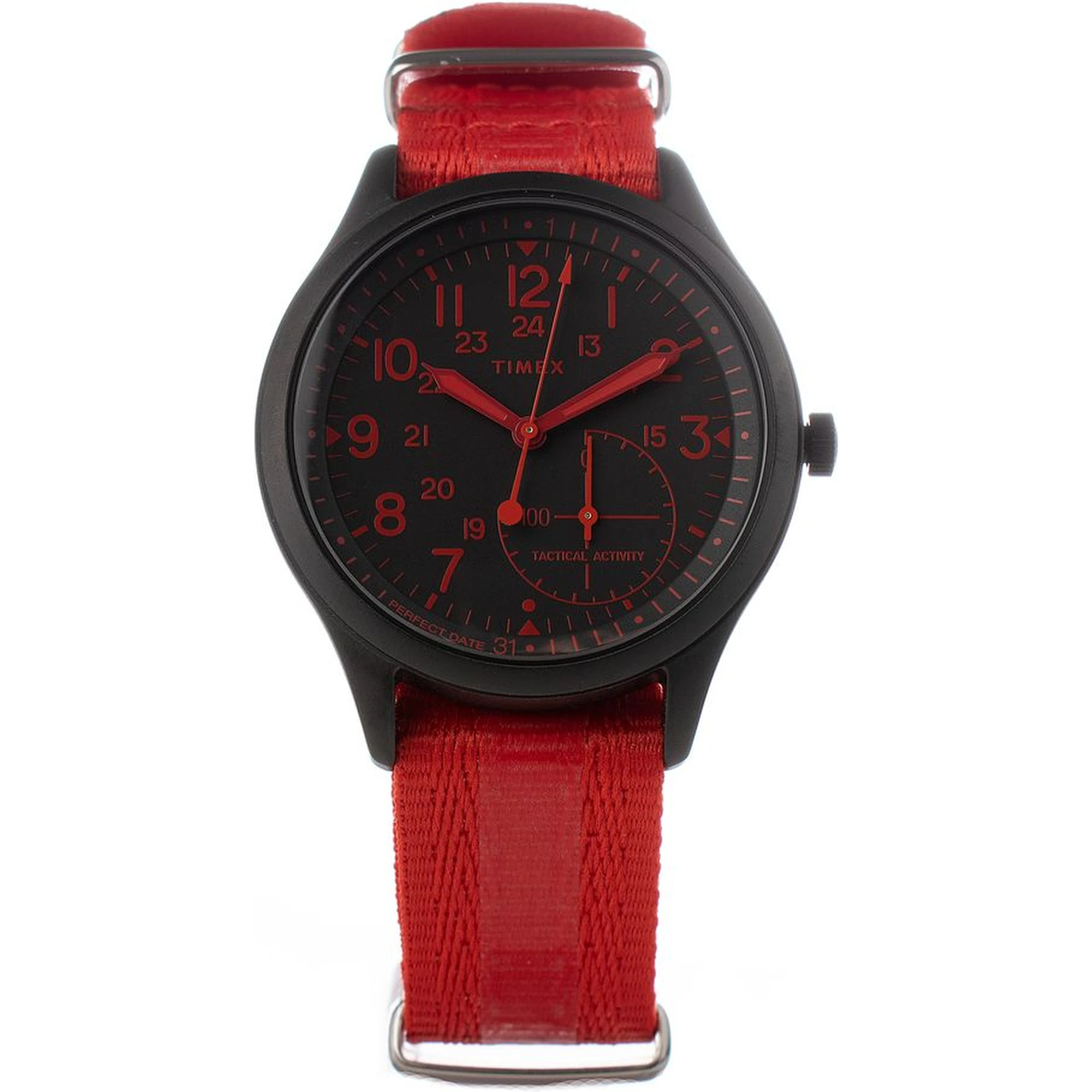 Red Nylon Sport Watch
