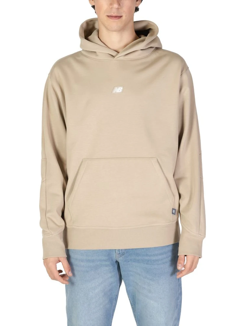 Beige Recycled Polyester Hoodie