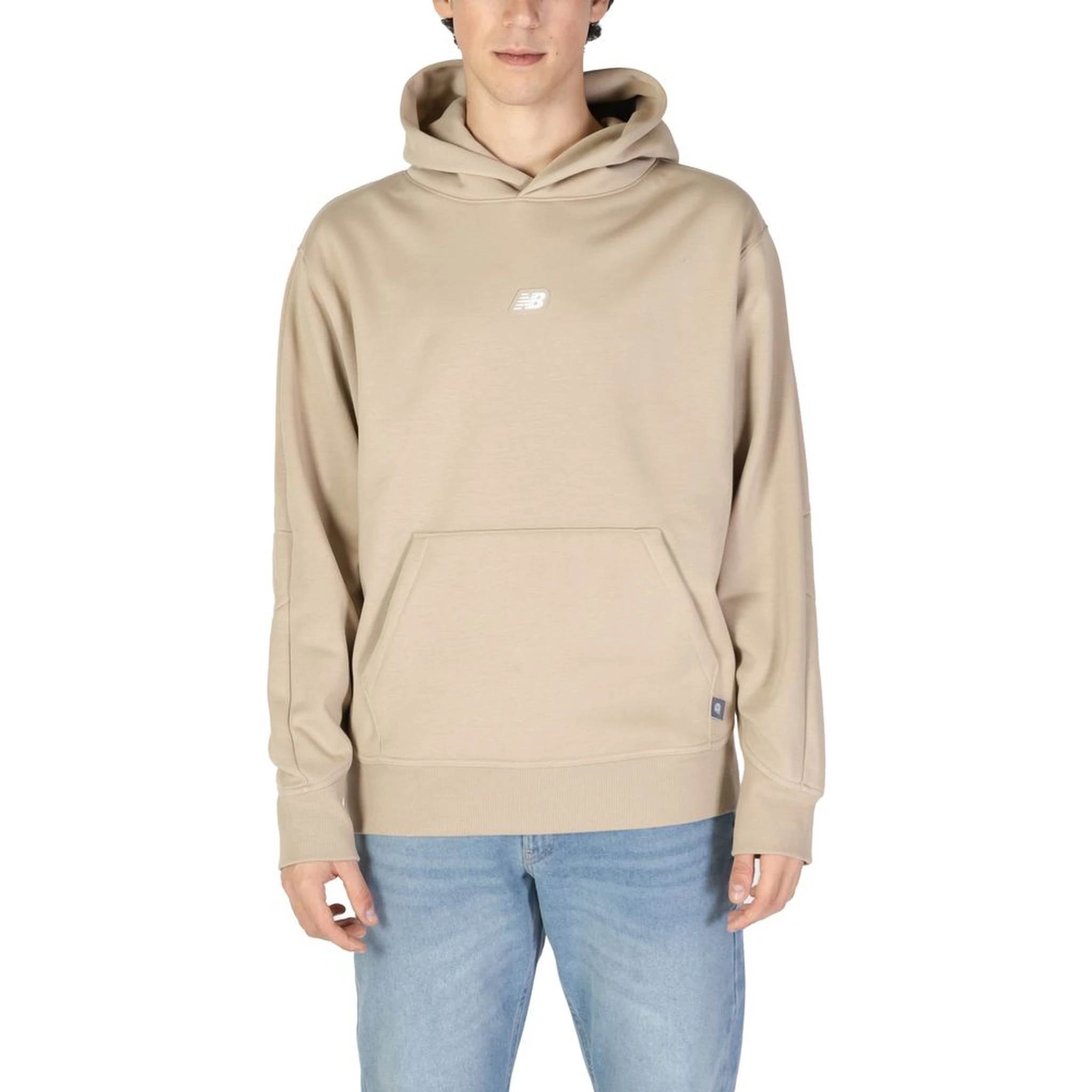 Beige Recycled Polyester Hoodie