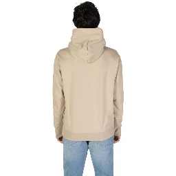 Beige Recycled Polyester Hoodie