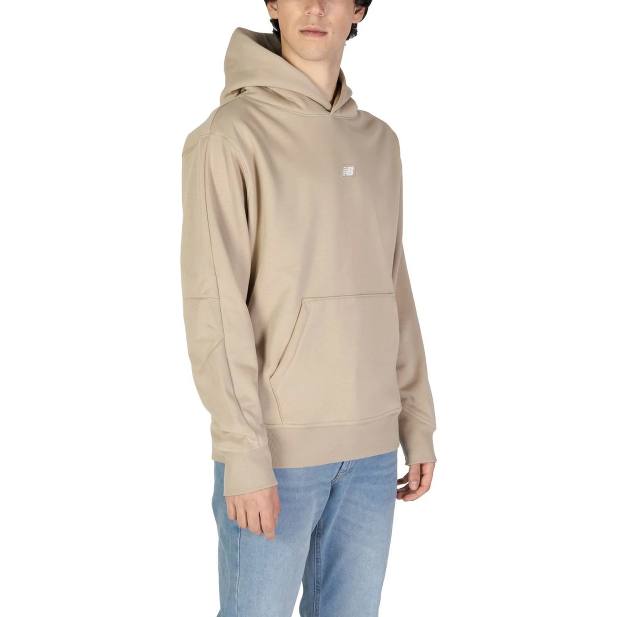 Beige Recycled Polyester Hoodie