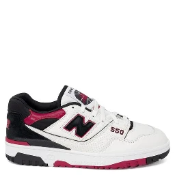 Red Leather Athletic Sneakers