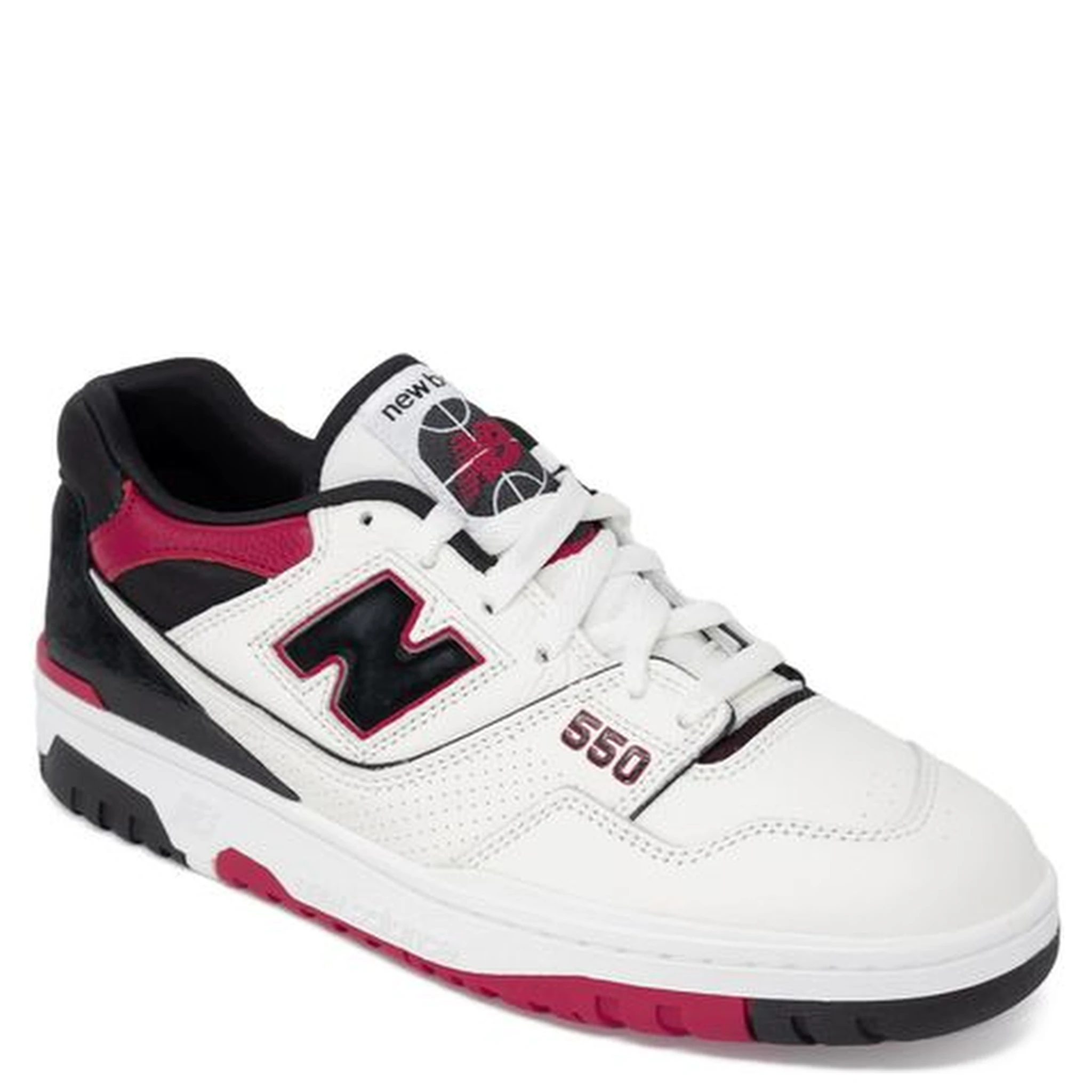 Red Leather Athletic Sneakers