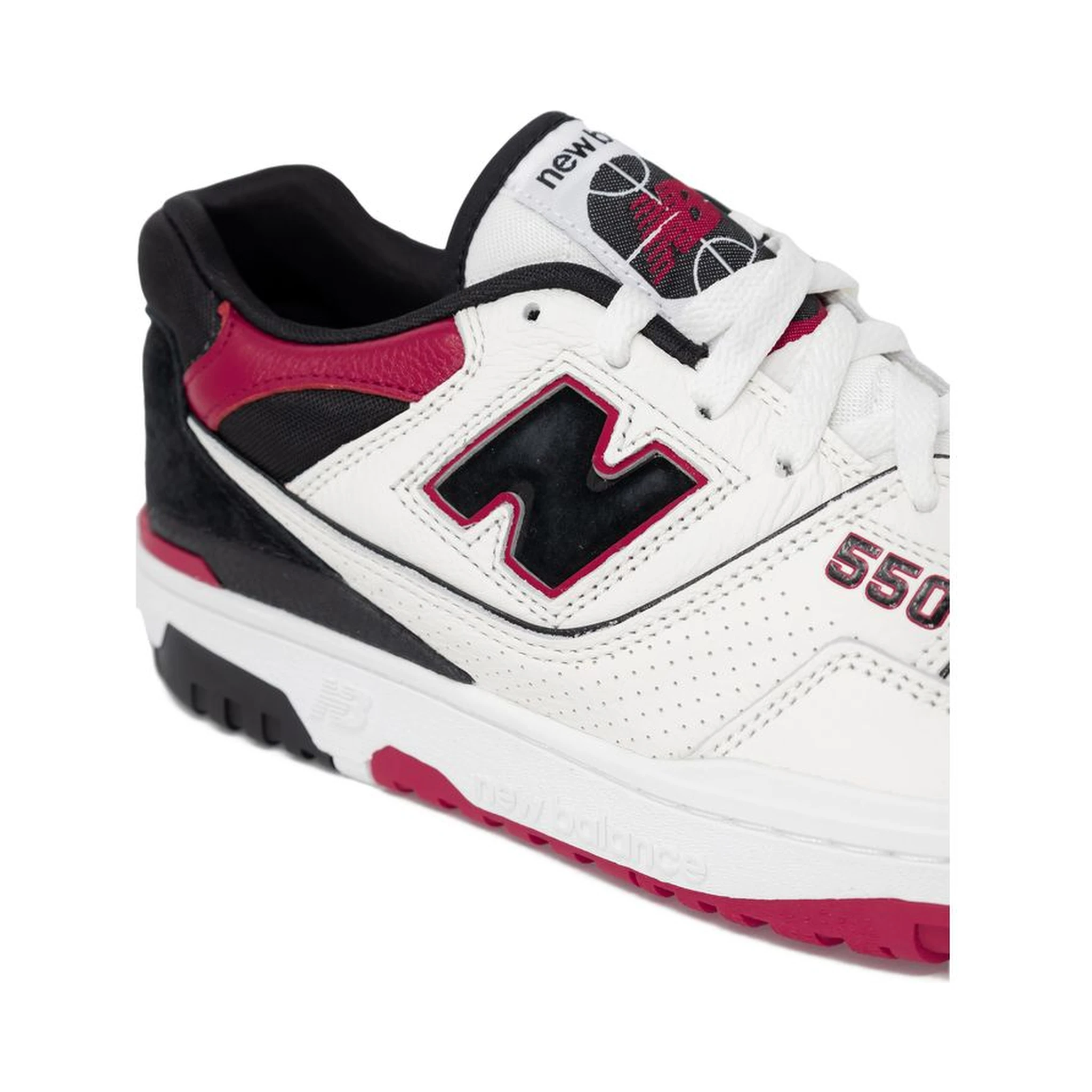 Red Leather Athletic Sneakers