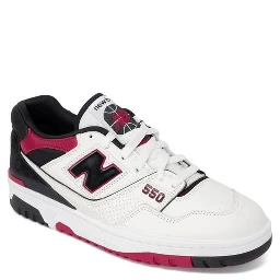 Red Leather Athletic Sneakers