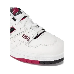 Red Leather Athletic Sneakers