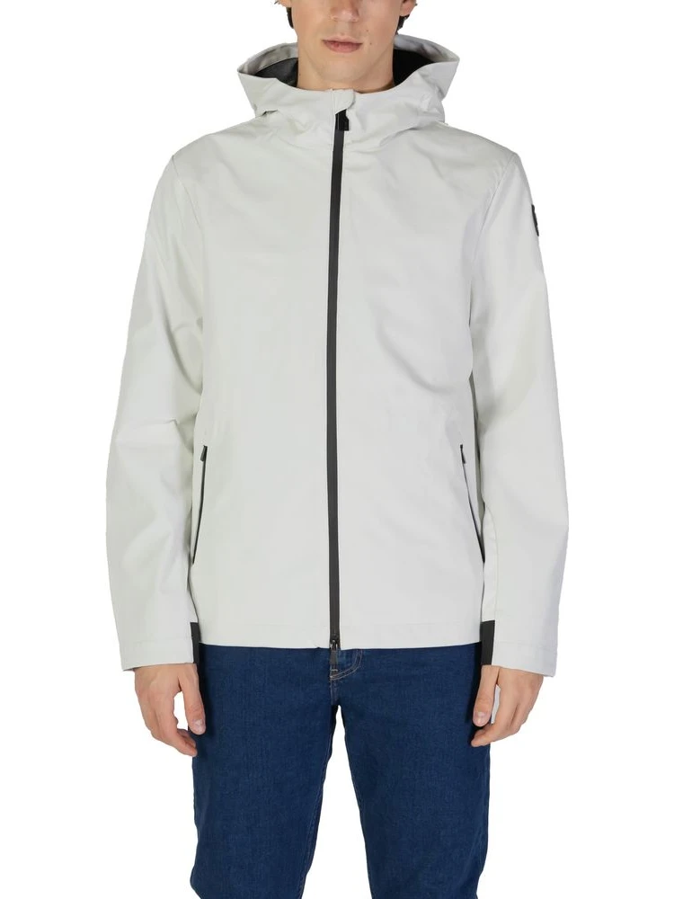 Cream Polyester Shell Jacket