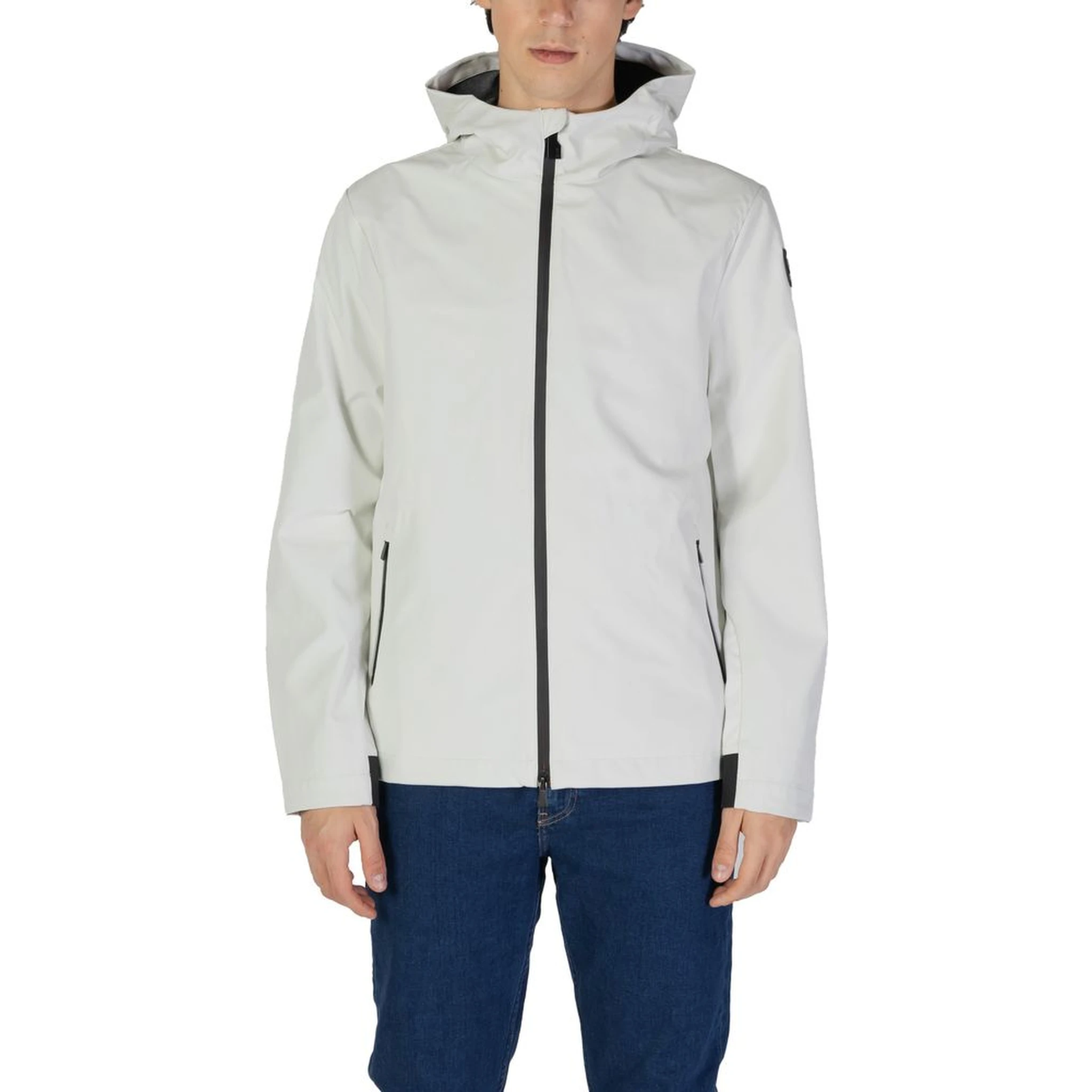 Cream Polyester Shell Jacket