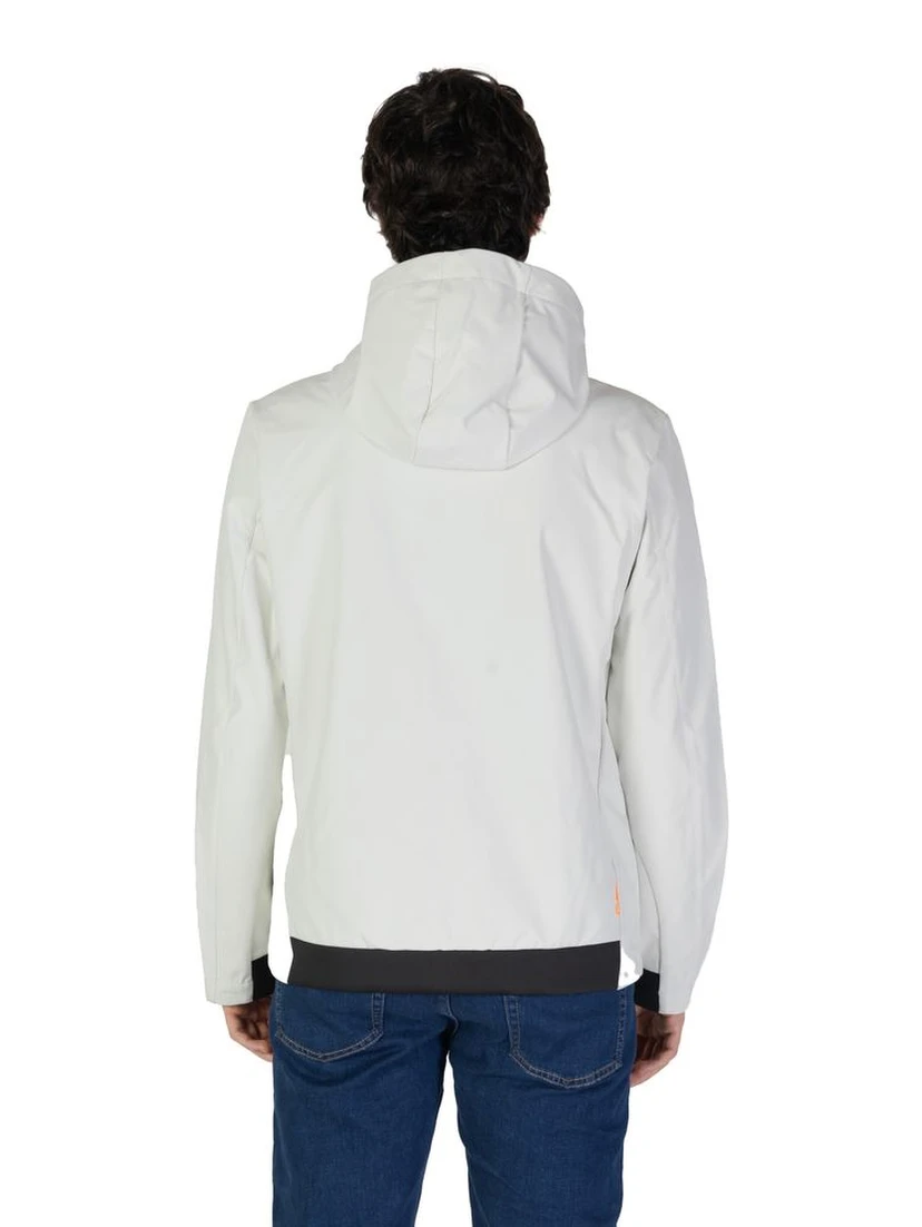 Cream Polyester Shell Jacket