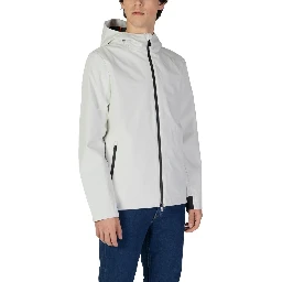 Cream Polyester Shell Jacket