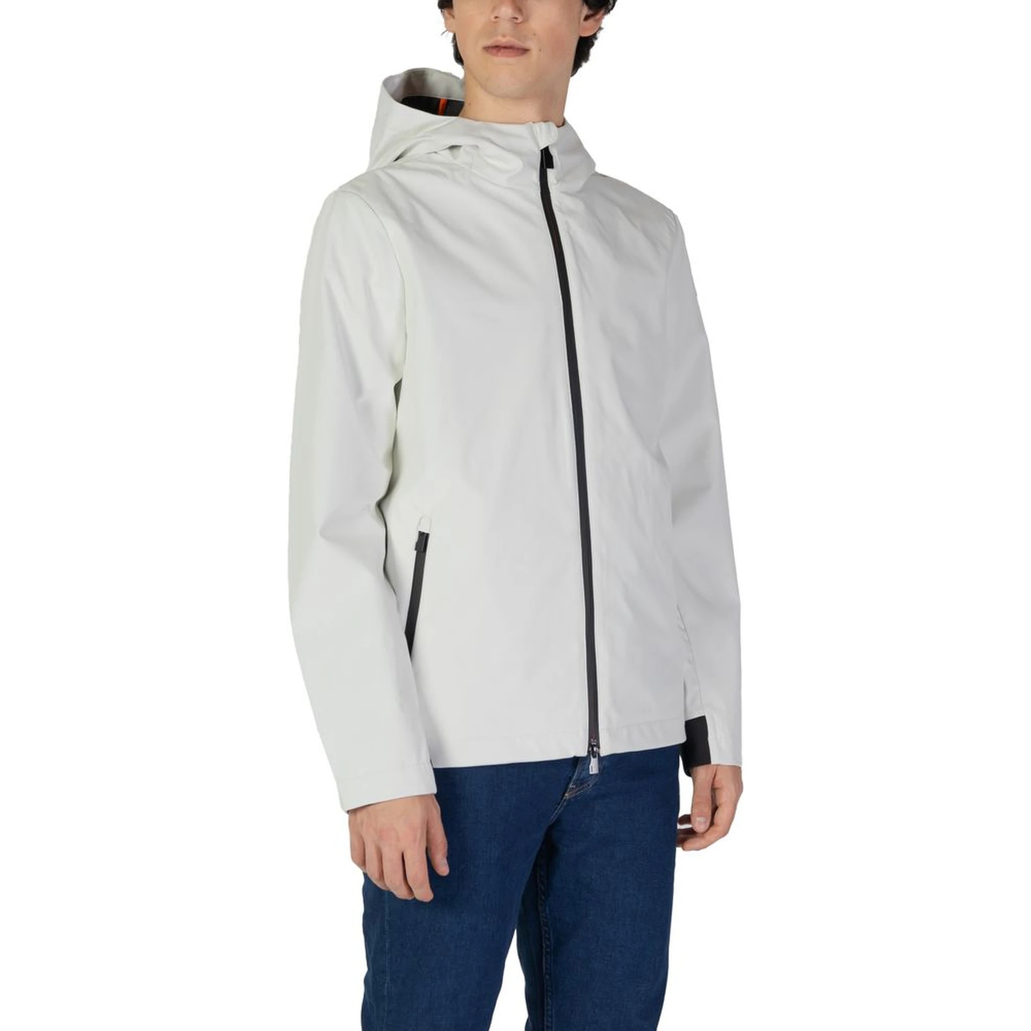 Cream Polyester Shell Jacket