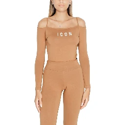 Brown Cotton Bodysuit