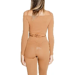 Brown Cotton Bodysuit