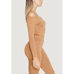 Brown Cotton Bodysuit