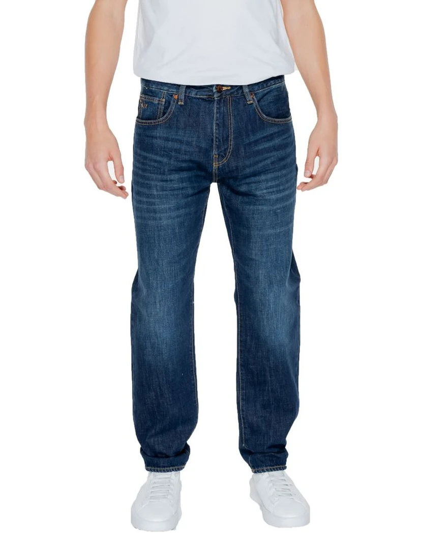 Blue Cotton Skinny Jeans